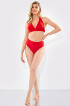 Sculpting Halter Neck Bikini Top