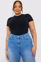 Seamless Crew Neck Snatched Shapewear Bodysuit