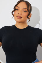 Seamless Crew Neck Snatched Shapewear Bodysuit