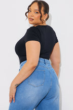 Seamless Crew Neck Snatched Shapewear Bodysuit