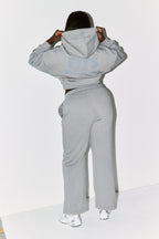 Cropped Drawstring Co-Ord Hoodie