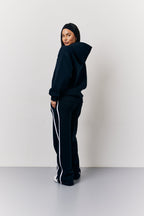 Navy Fits Bubble Print Co-Ord Hoodie