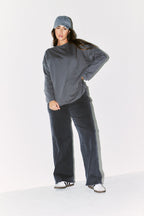 Fits Embroidered Crew Neck Long Sleeve T-Shirt