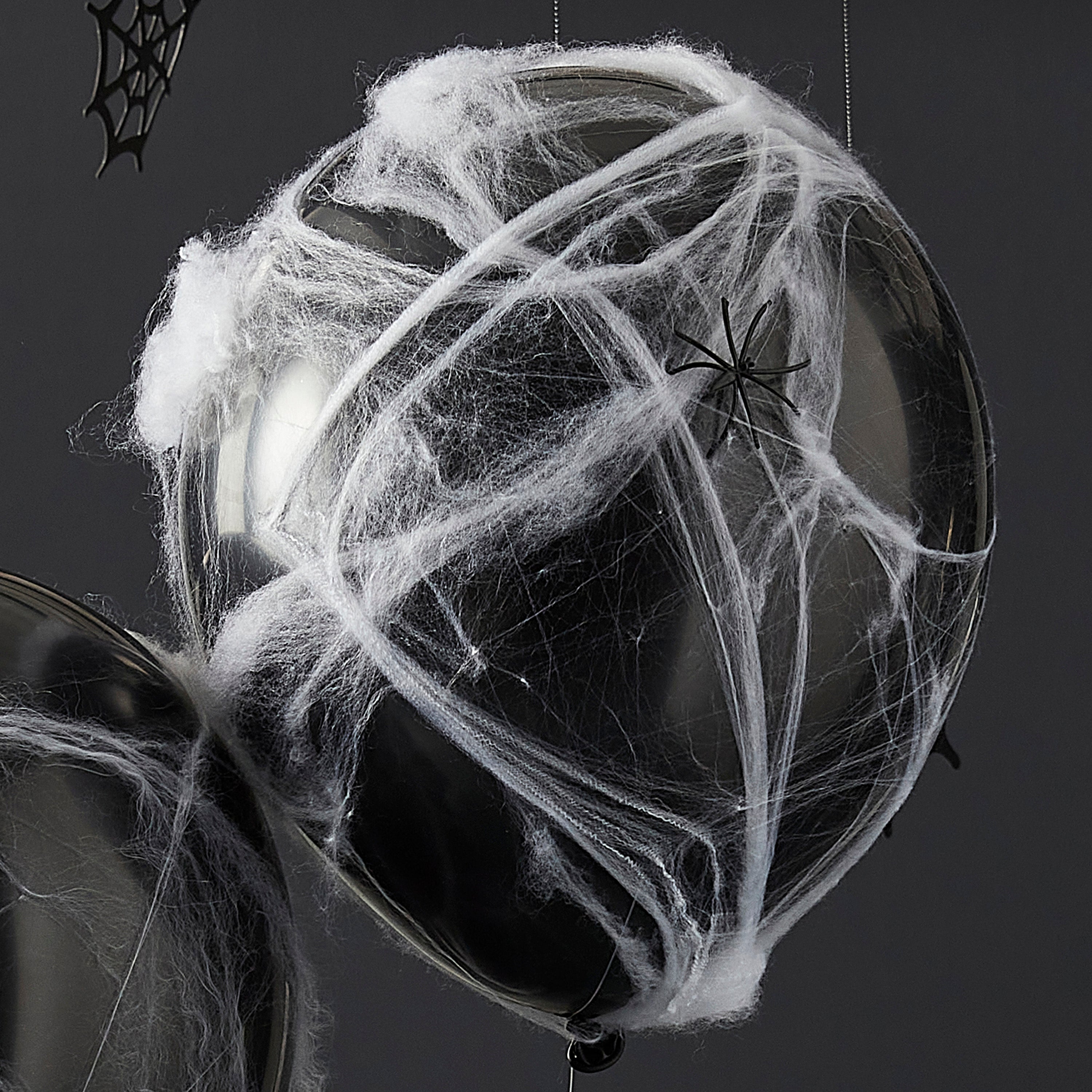 Spiders and Cobwebs Halloween Balloons- 5 Inner Pack