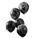 Spiders and Cobwebs Halloween Balloons- 5 Inner Pack