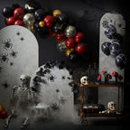 Spiders and Cobwebs Halloween Balloons- 5 Inner Pack