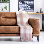 Blush Pink Frisco Recycled Cotton Throw