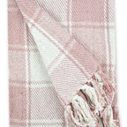 Blush Pink Frisco Recycled Cotton Throw