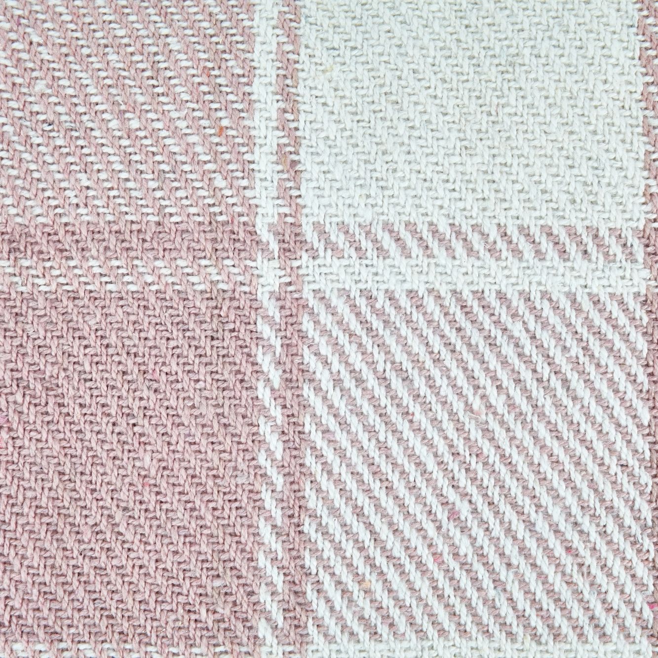 Blush Pink Frisco Recycled Cotton Throw