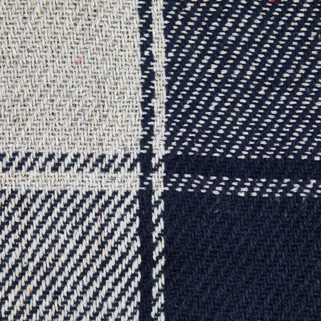 Navy Blue Frisco Recycled Cotton Throw