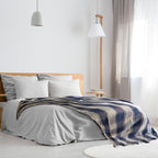 Navy Blue Frisco Recycled Cotton Throw