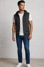 Sleeveless Zipped Hoody