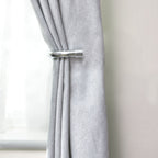 Chrome Full Stop Curtain Holdbacks (Pair)