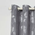 Brushed Silver Full Stop Extendable Curtain Pole