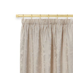 Full Stop Extendable Matt Gold Curtain Pole with Rings