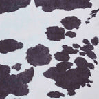 Faux Cow Print White/Black Rug