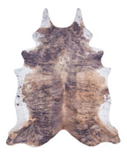 Faux Cow Print Brown Rug