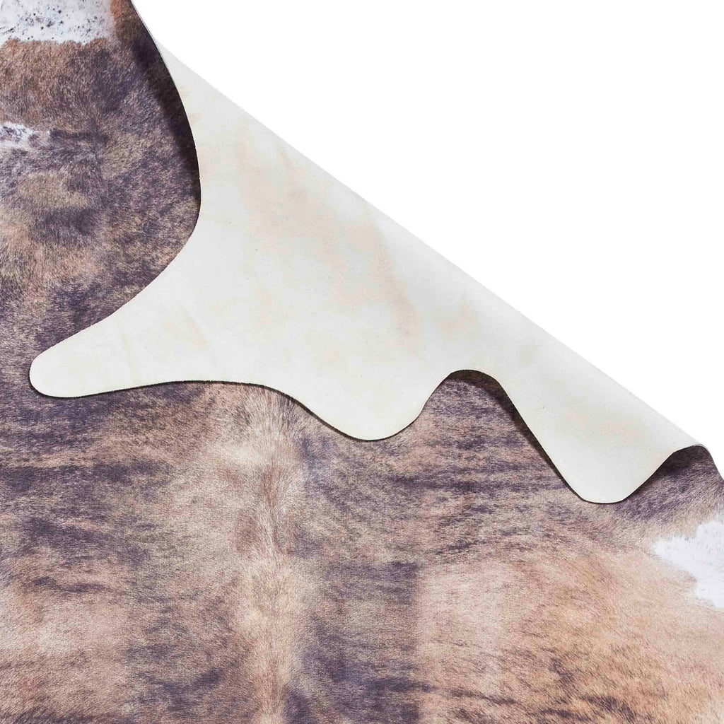 Faux Cow Print Brown Rug