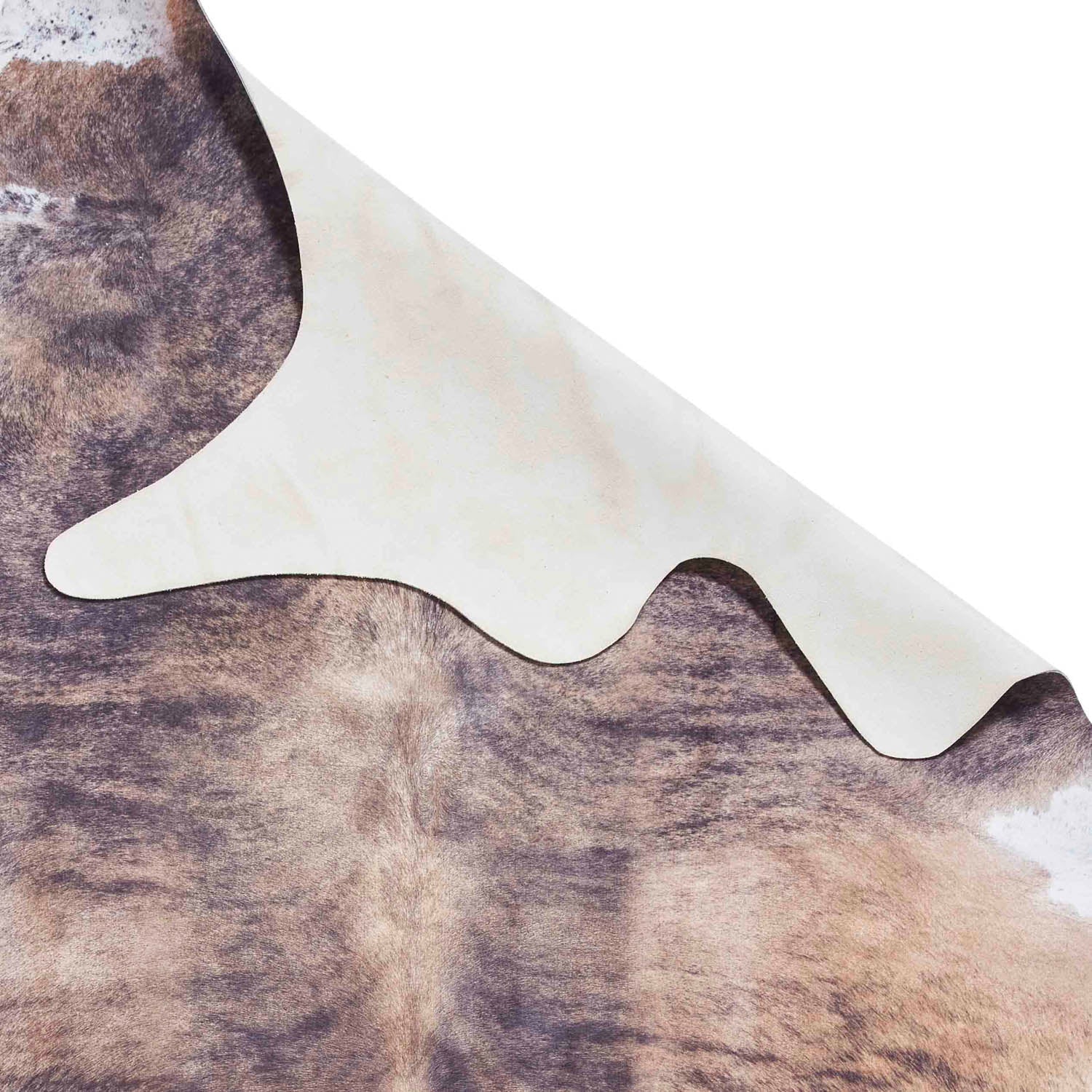 Faux Cow Print Brown Rug