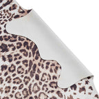 Faux Leopard Print Brown Rug