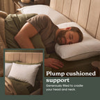 Sleepeezee Natural Comfort Cotton Feather and Down Pillow
