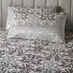 Laurence Llewelyn-Bowen Firenza Silver Velvet Duvet Set