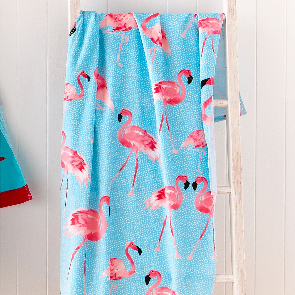 Catherine Lansfield Flamingo Cotton Beach Towel