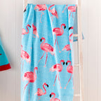 Catherine Lansfield Flamingo Cotton Beach Towel