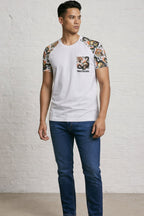 Men's Skull Snake Tiger Graphic T-Shirt