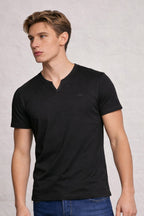 MENS MENS NOTCH NECK TSHIRT