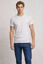 Crew Neck Pocket Roll T-Shirt