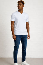 MENS MENS NOTCH NECK TSHIRT