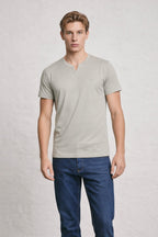 MENS MENS NOTCH NECK TSHIRT
