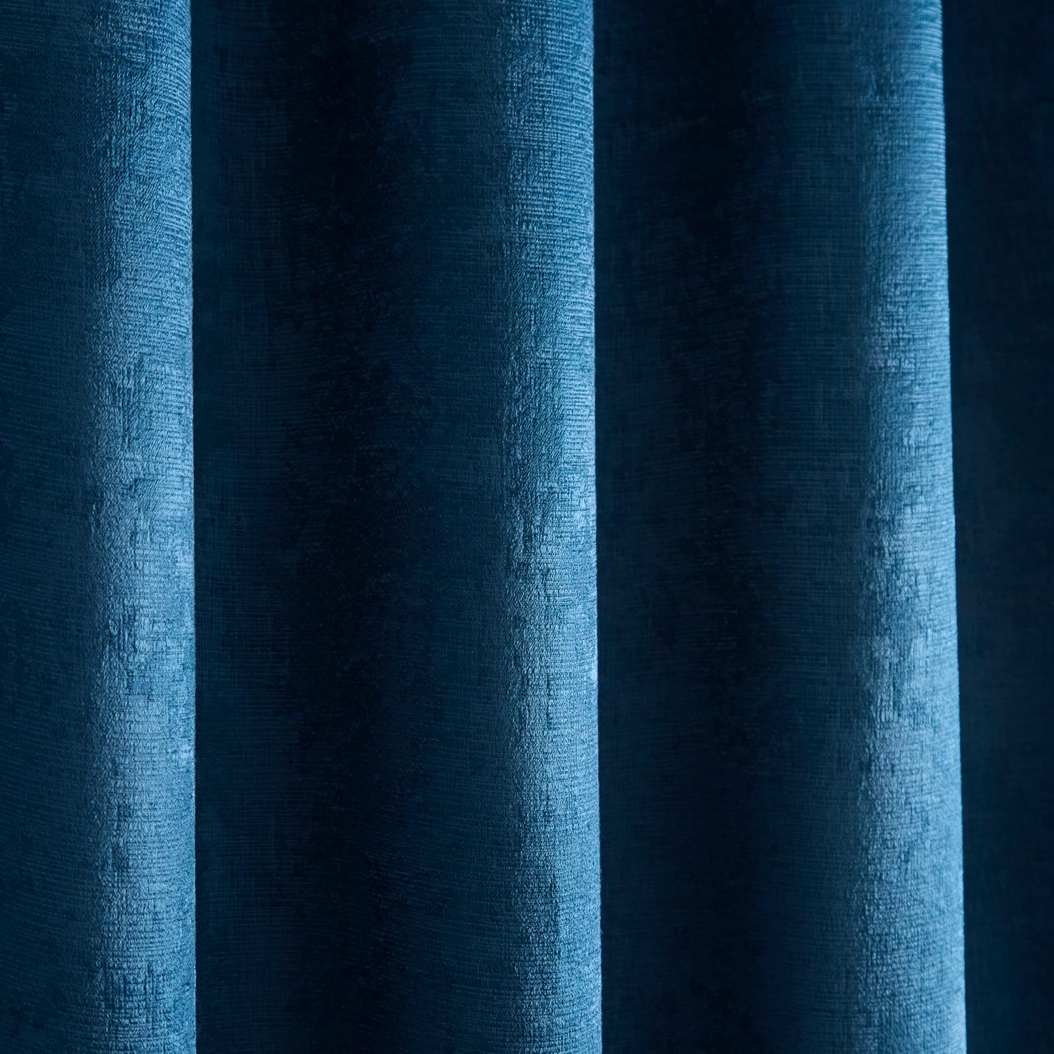 Strata Dark Teal Dim Out Eyelet Curtains