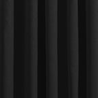 Strata Black Dim Out Single Panel Eyelet Door Curtain