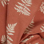 Esher Fern Terracotta Eyelet Curtain