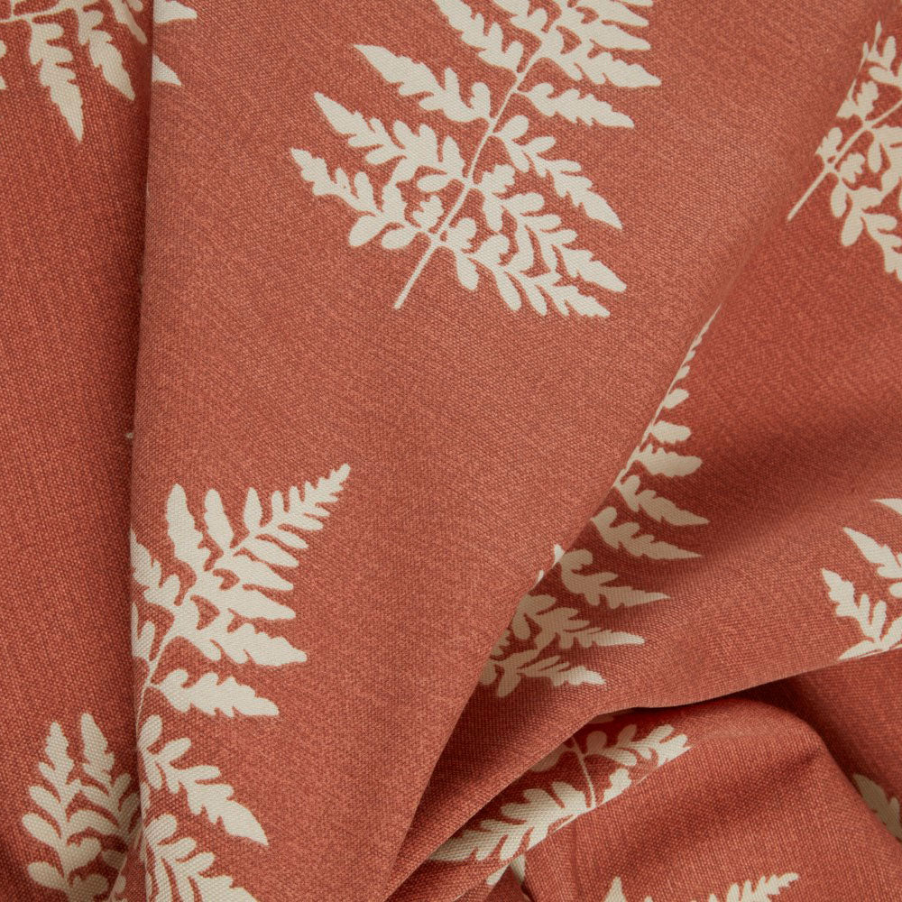Esher Fern Terracotta Eyelet Curtain