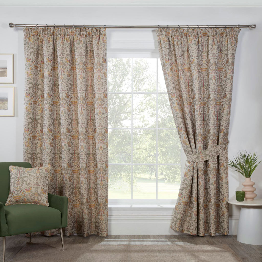 Kyoto Natural Floral Jacquard Cushion Cover (45cm x 45cm)