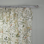 Cleo Floral Willow Pencil Pleat Curtains
