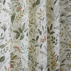 Cleo Floral Willow Pencil Pleat Curtains