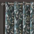 Madrid Bottle Green Eyelet Curtains