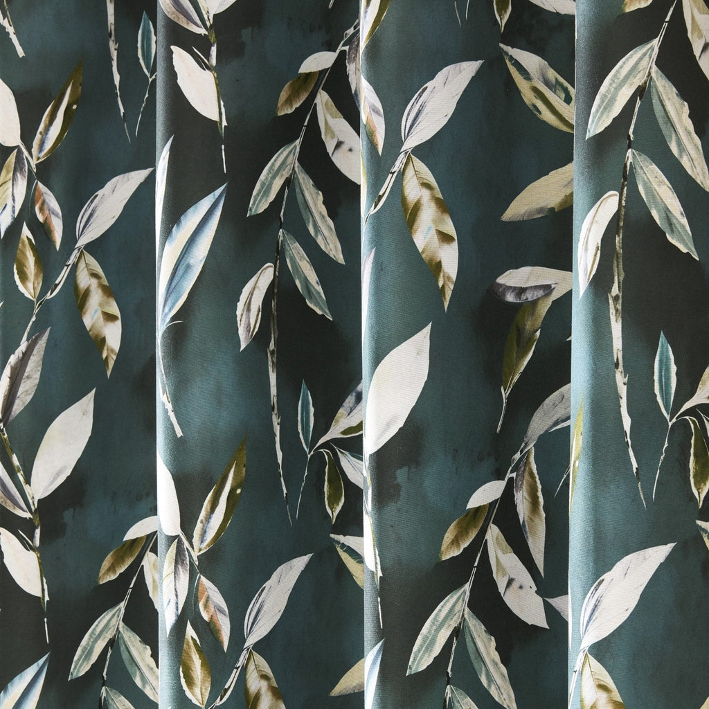 Madrid Bottle Green Eyelet Curtains
