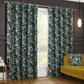 Madrid Bottle Green Eyelet Curtains