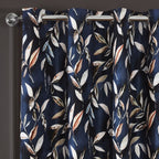 Madrid Navy Blackout Eyelet Curtains