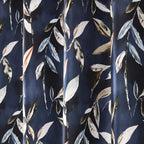 Madrid Navy Blackout Eyelet Curtains