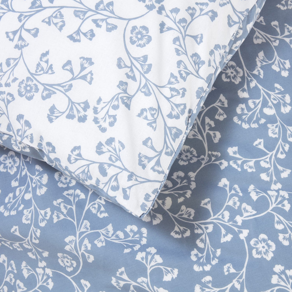 Sade Blue Floral Duvet Set