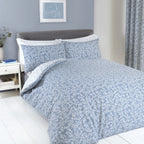 Sade Blue Floral Duvet Set