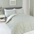 Sade Green Floral Duvet Set