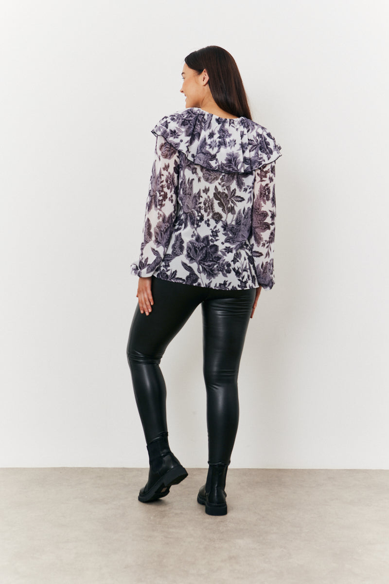 Maternity Ruffle Blouse