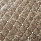 Glamour Mink Quilted Sequin Velvet Duvet Set